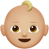 Bébé: Peau Moyennement Claire pour Apple iOS 18.4