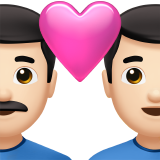 Casal Apaixonado: Homem, Homem, Pele Clara para Apple iOS 18.4