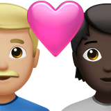 第心形情侣：男士，人物，中浅肤色，深肤色号为第Apple iOS 18.4号