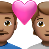 Pár Se Srdcem: Muž, Osoba, Střední Tón Pokožky pro Apple iOS 18.4