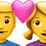 Pár Se Srdcem - Muž, žena pro Apple iOS 18.4