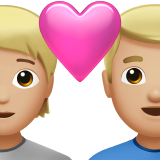 Parella Amb Cor: Persona, Home, Pell Mitjà Clara per Apple iOS 18.4