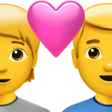 Cặp đôi có trái tim: Người, Đàn ông cho Apple iOS 18.4