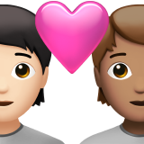 Par med hjerte: voksen, voksen, lys teint og medium teint for Apple iOS 18.4