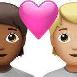 Par med hjerte: voksen, voksen, medium til mørk teint og medium til lys teint for Apple iOS 18.4