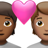 Par med hjerte: voksen, voksen, medium til mørk teint og medium teint for Apple iOS 18.4