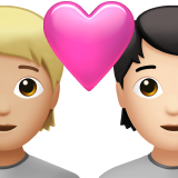 Para z sercem: dorosły, dorosły, karnacja średnio jasna i karnacja jasna dla Apple iOS 18.4