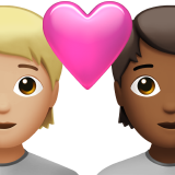 Par med hjerte: voksen, voksen, medium til lys teint og medium til mørk teint for Apple iOS 18.4