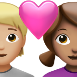 Kalpli Çift: Kişi, Kadın, Orta-Açık Cilt Tonu, Orta Cilt Tonu için Apple iOS 18.4