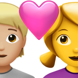 Kalpli Çift: Kişi, Kadın, Orta-Açık Cilt Tonu, Cilt Tonu Yok için Apple iOS 18.4