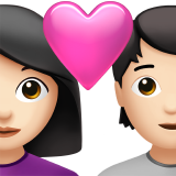 第心形情侣：女性，人物，浅肤色号为第Apple iOS 18.4号