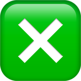 Tlačítko křížové značky pro Apple iOS 18.4