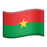 Vlajka: Burkina Faso pro Apple iOS 18.4