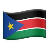 Flag: South Sudan for Apple iOS 18.4