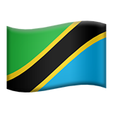 Vlag: Tanzania voor Apple iOS 18.4