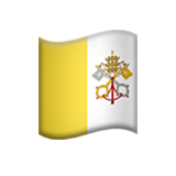 Drapeau: État de la Cité du Vatican pour Apple iOS 18.4