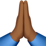 第双手合十: 中等-深肤色号为第Apple iOS 18.4号