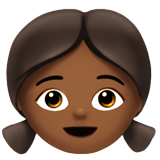 Dívka: Středně tmavý odstín pleti pro Apple iOS 18.4