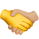 Χειραψία: Χωρίς τόνο δέρματος, μεσαίο-ανοιχτό τόνο δέρματος για Apple iOS 18.4