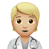 Nhân viên y tế: màu da sáng trung bình cho Apple iOS 18.4