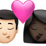 Φιλί - Άνδρας: Ανοιχτόχρωμος τόνος δέρματος, Γυναίκα: Σκούρος τόνος δέρματος για Apple iOS 18.4