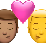 Baiser - Homme : teint moyen, Homme : sans teint pour Apple iOS 18.4