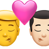 Öpücük - Erkek: Ten Rengi Yok, Erkek: Açık Ten Rengi için Apple iOS 18.4