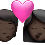 Φιλί: Πρόσωπο, Γυναίκα, Σκούρο Δέρμα για Apple iOS 18.4