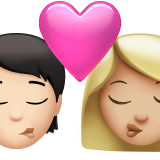 Bacio: Persona, Donna, Carnagione chiara, Carnagione medio-chiara per Apple iOS 18.4