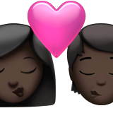 Φιλί: Γυναίκα, Πρόσωπο, Σκούρο Δέρμα για Apple iOS 18.4