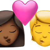 Polibek: Žena, Osoba, Středně tmavý odstín pleti, Bez tónu pleti pro Apple iOS 18.4