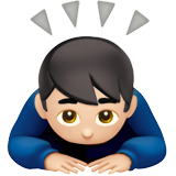 Muž se klaní: Světlý odstín pleti pro Apple iOS 18.4