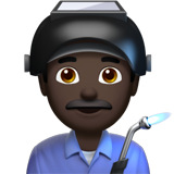 Ouvrier: Peau Foncée pour Apple iOS 18.4