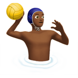 Muž hrající vodní pólo: Středně tmavý odstín pleti pro Apple iOS 18.4