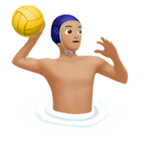 Joueur De Water-Polo: Peau Moyennement Claire pour Apple iOS 18.4