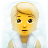 Orang di ruangan beruap untuk Apple iOS 18.4