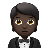 Persona amb esmòquing: pell fosca per Apple iOS 18.4