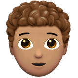 Dewasa: ton kulit sederhana dan rambut kerinting untuk Apple iOS 18.4