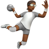 Osoba hrající házenou: Středně tmavý odstín pleti pro Apple iOS 18.4