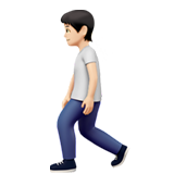 Voetganger: lichte huidskleur voor Apple iOS 18.4