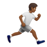 Osoba běžící tváří vpravo: Středně tmavý odstín pleti pro Apple iOS 18.4