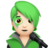 Sänger(In): Helle Hautfarbe für Apple iOS 18.4