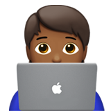 Informaticien (Tous Genres): Peau Mate pour Apple iOS 18.4