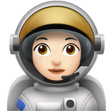 Woman Astronaut: Light Skin Tone for Apple iOS 18.4