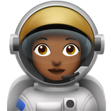 Astronautin: Medium Til Mørk Teint für Apple iOS 18.4