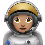 Femeie astronaut: ton mediu al pielii pentru Apple iOS 18.4
