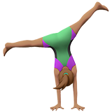 Apple iOS 18.4의 경우 옆돌기하는 여자: 갈색 피부