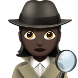 Vrouwelijke detective: donkere huidskleur voor Apple iOS 18.4