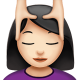 Masáž ženy: Světlý tón pleti pro Apple iOS 18.4