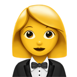 Woman in Tuxedo for Apple iOS 18.4